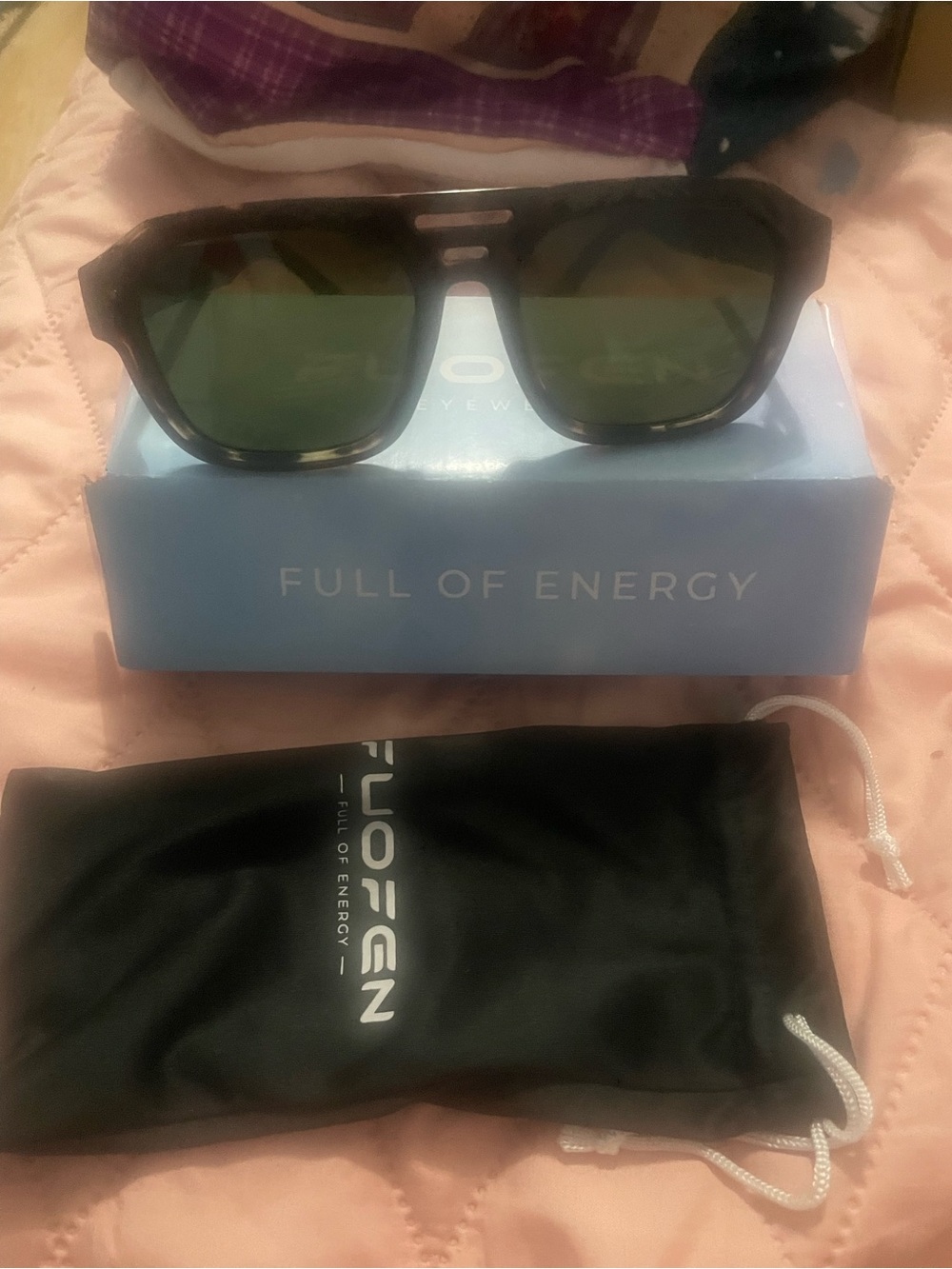 Black Frame Polarized Sunglasses